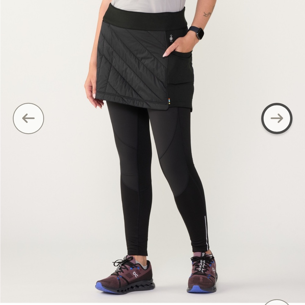 Smartwool Black Quilted pull on Skirt